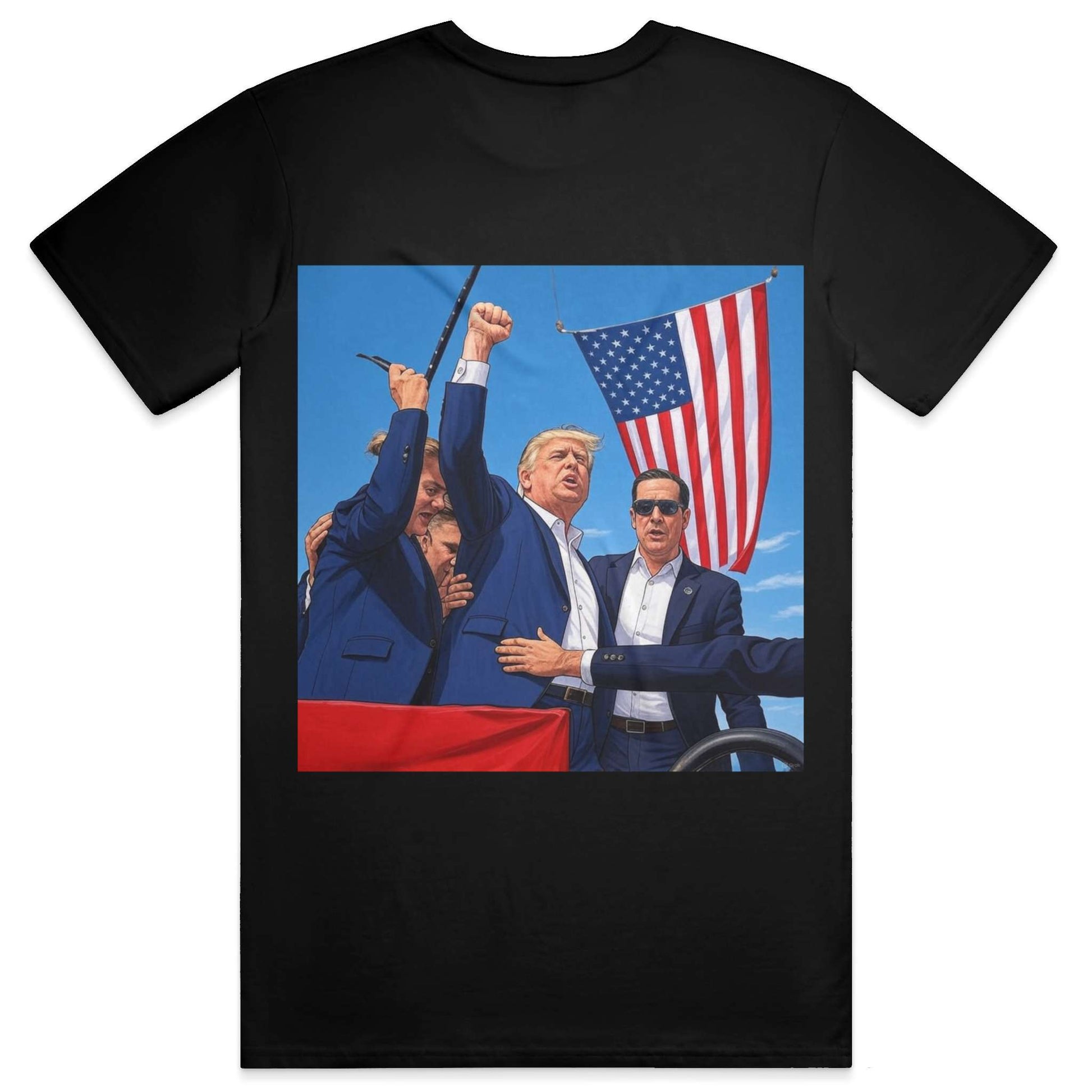 Animated Trump Fight Photo